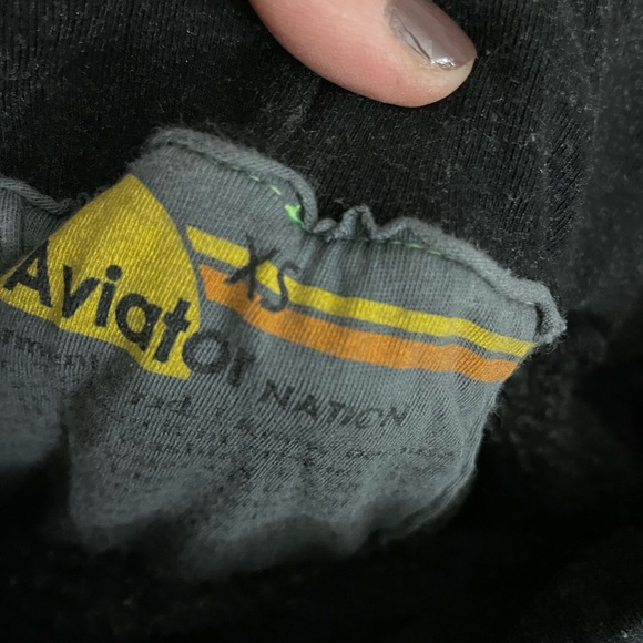 AVIATOR NATION - Black Joggers 5 stripe rainbow - size XS - Picture 2 of 2